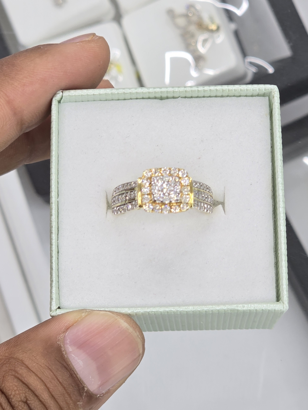Real Diamond 10k Gold Ring For Women